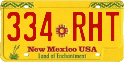 NM license plate 334RHT