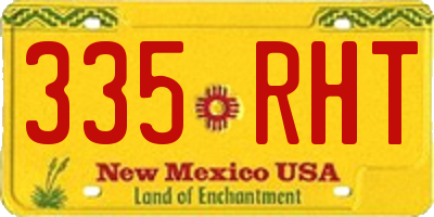 NM license plate 335RHT