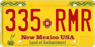 NM license plate 335RMR