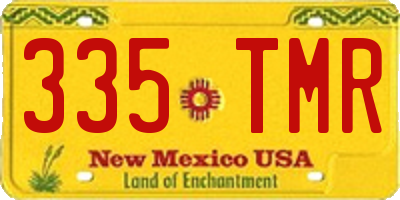 NM license plate 335TMR