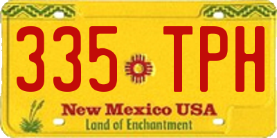 NM license plate 335TPH
