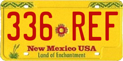NM license plate 336REF