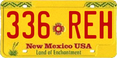 NM license plate 336REH