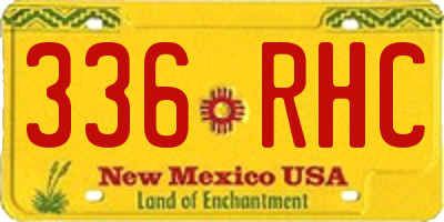 NM license plate 336RHC