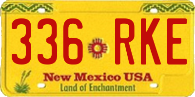 NM license plate 336RKE