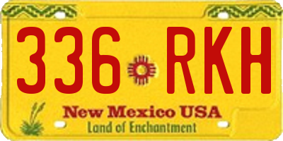 NM license plate 336RKH