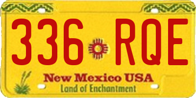 NM license plate 336RQE