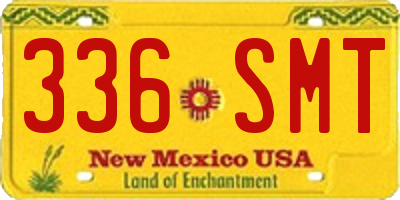 NM license plate 336SMT