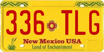 NM license plate 336TLG