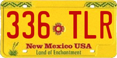 NM license plate 336TLR