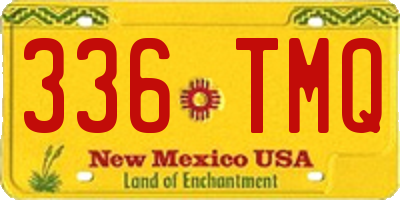 NM license plate 336TMQ