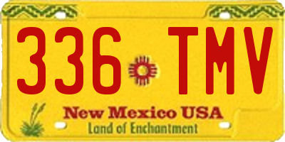 NM license plate 336TMV
