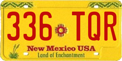 NM license plate 336TQR