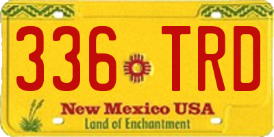 NM license plate 336TRD