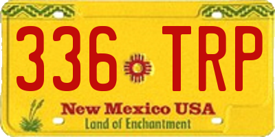 NM license plate 336TRP