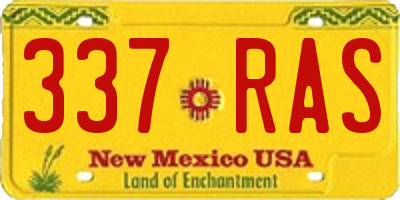 NM license plate 337RAS