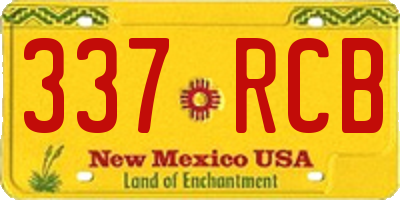 NM license plate 337RCB