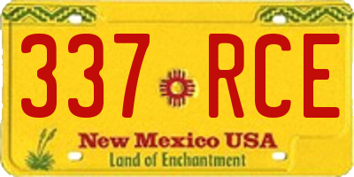 NM license plate 337RCE