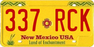NM license plate 337RCK