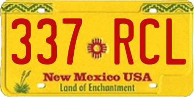 NM license plate 337RCL