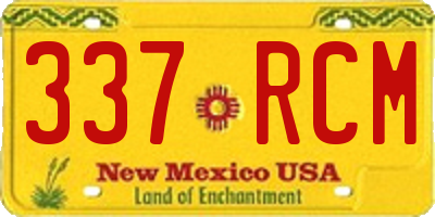 NM license plate 337RCM