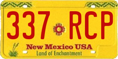 NM license plate 337RCP