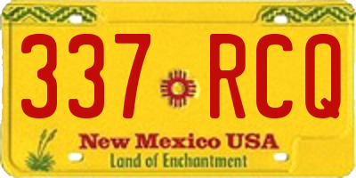 NM license plate 337RCQ