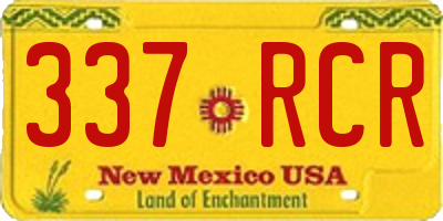 NM license plate 337RCR