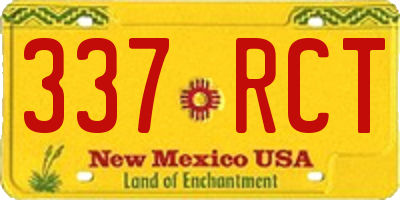 NM license plate 337RCT