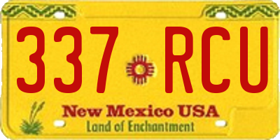 NM license plate 337RCU