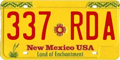 NM license plate 337RDA