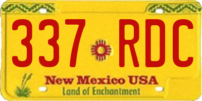 NM license plate 337RDC