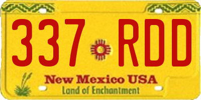 NM license plate 337RDD