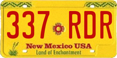 NM license plate 337RDR