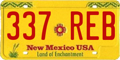 NM license plate 337REB