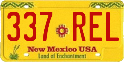 NM license plate 337REL