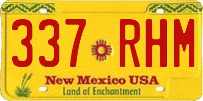 NM license plate 337RHM