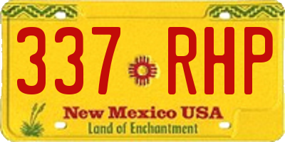 NM license plate 337RHP