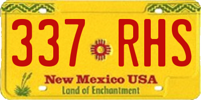 NM license plate 337RHS