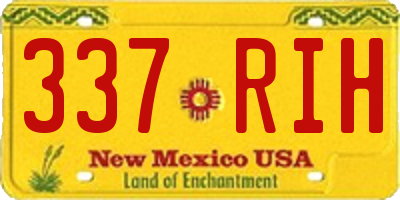NM license plate 337RIH