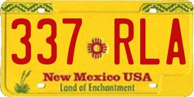NM license plate 337RLA
