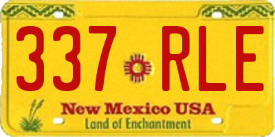 NM license plate 337RLE