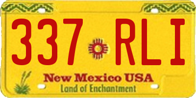 NM license plate 337RLI