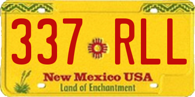 NM license plate 337RLL