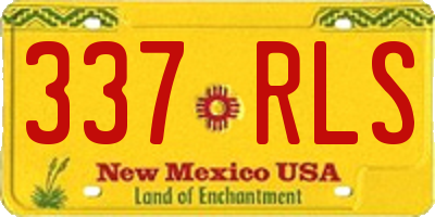 NM license plate 337RLS