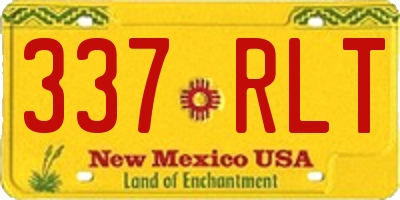 NM license plate 337RLT