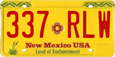 NM license plate 337RLW