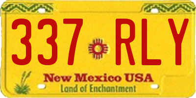 NM license plate 337RLY