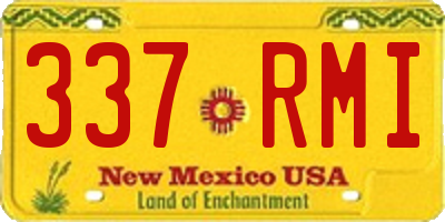 NM license plate 337RMI