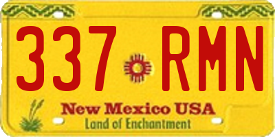 NM license plate 337RMN